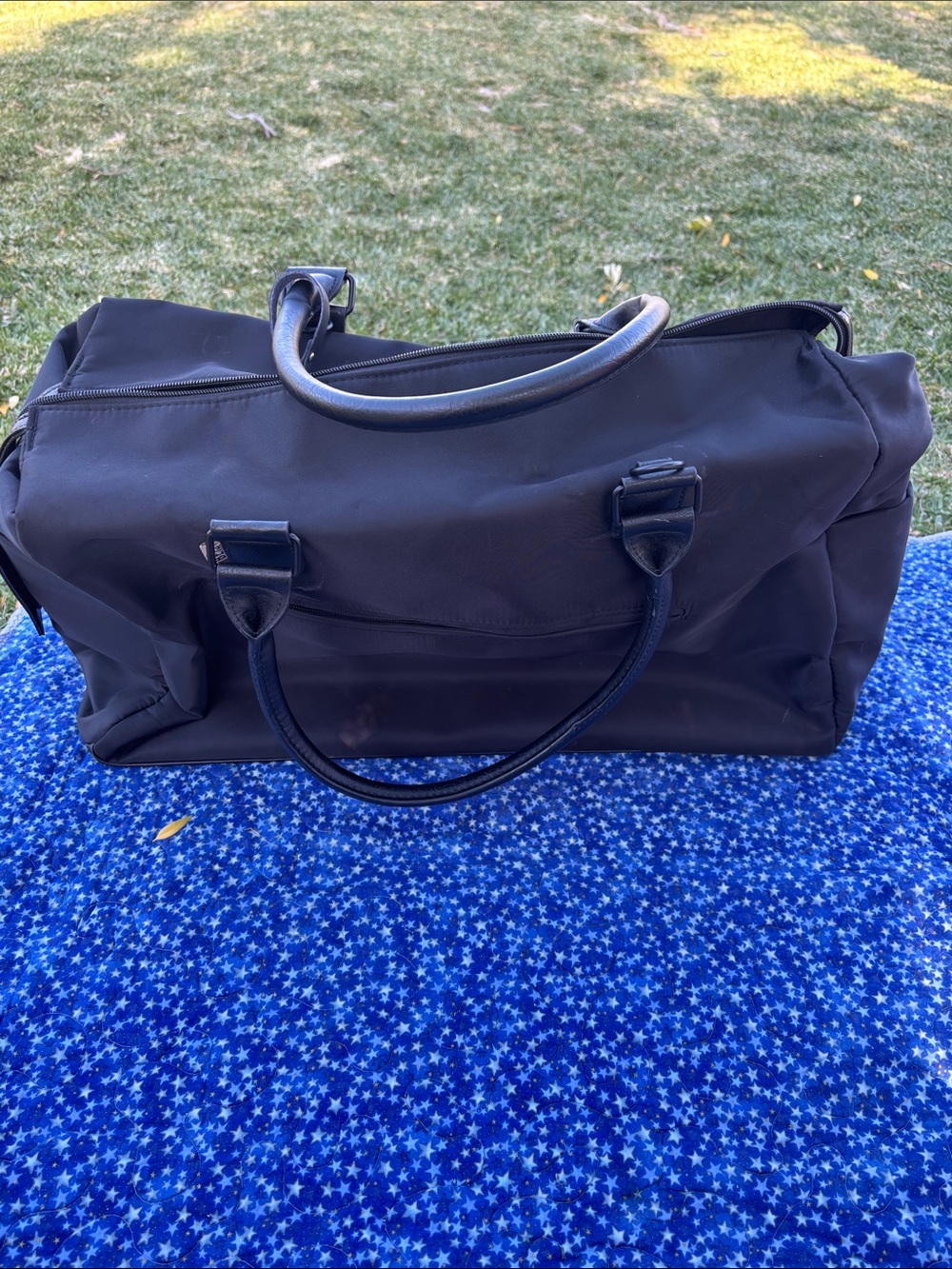Beis black travel bag